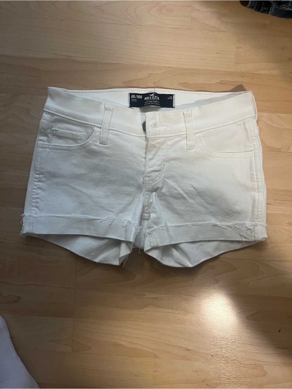 Hollister White Denim Women's Cutoff Shorts